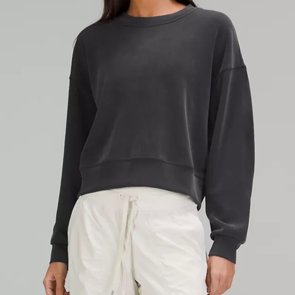 Lululemon Softstreme Perfectly Oversized Cropped Crew - Picture 3 of 3